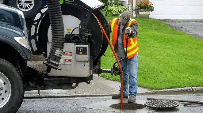 Technician using specialized drainage equipment for sewer line cleaning and foundation protection in Memphis, TN